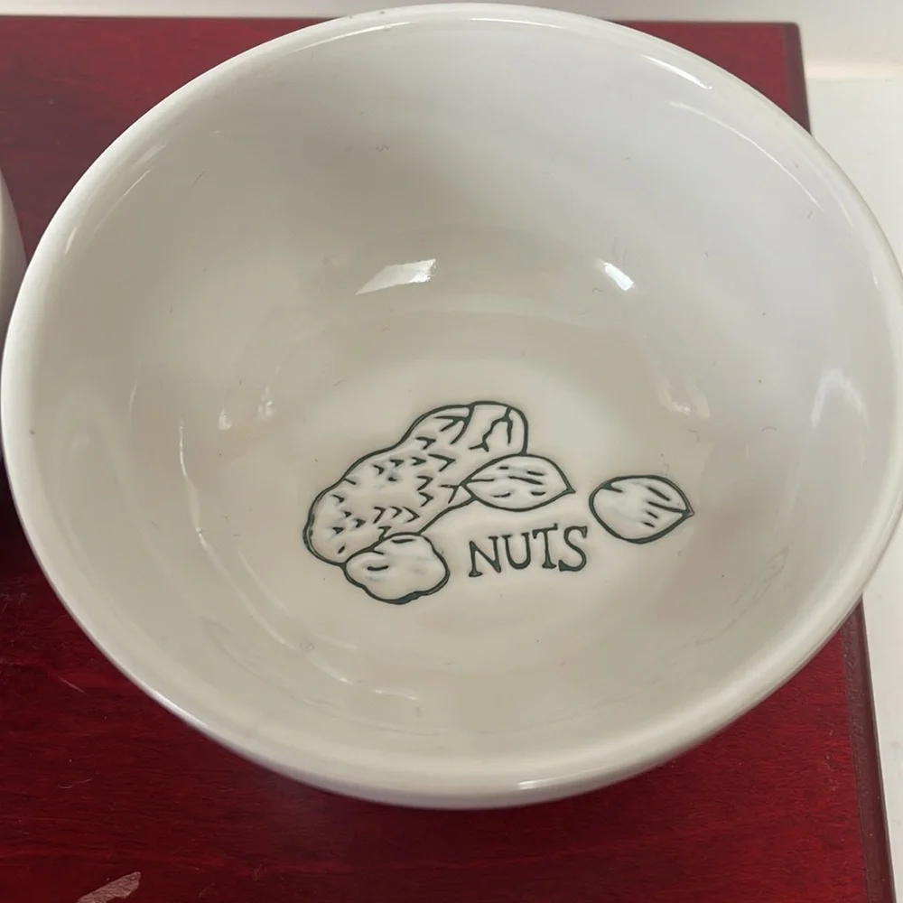 Ceramic nut bowl set for charcuterie board